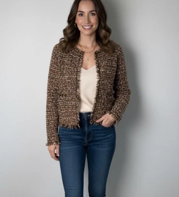 Chaqueta Isabel Marant Lana Mezcla Alpaca Texturizada Marrón Talla 2 Foto 1 de 4