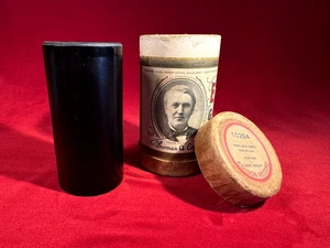 AUTHENTIC CA 1904 EDISON GOLD MOULDED RECORD CYLINDER / WITH ORIG. PACKAGE - Picture 1 of 11