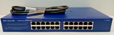 Netgear ProSafe JGS524 v2 24-Port Gigabit Unmanaged Ethernet Switch - Work Great - Image 1 of 4