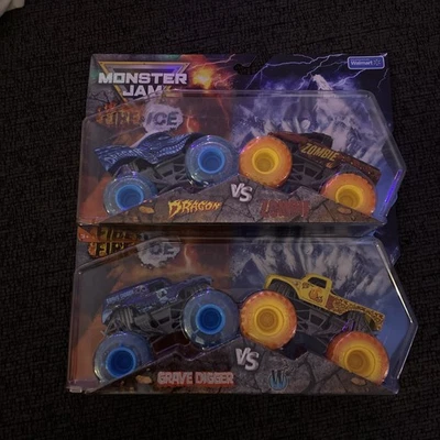 Juegos de fuego y hielo escala Monster Jam 2025 excavadora de tumbas zombie dragon con Walmart ex Foto 1 de 4