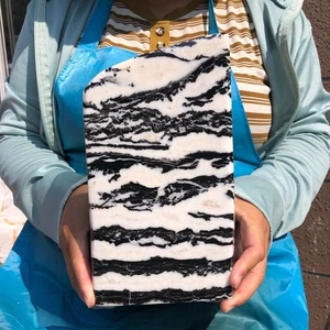 12.84LB Natural Beautiful Zebra Calcite Crystal Mineral Specimen Reiki Healing - Picture 1 of 14