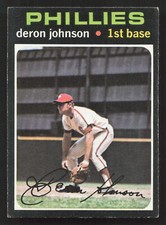 Deron Johnson 1971 Topps #490 Philadelphia Phillies VG-EX {0610