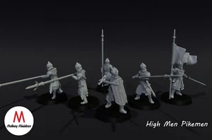 LOTR - High Men Pikemen Command - Picture 1 of 5