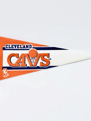 Retro Cleveland Cavs Pennant RETRO NBA 9” PENNANT EXTREME RARE LEBRON JAMES LBJ Cover