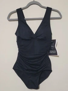 Embrace Your Curves Womens Swimsuit Size Small (4-6) Black One Piece - Picture 1 of 8