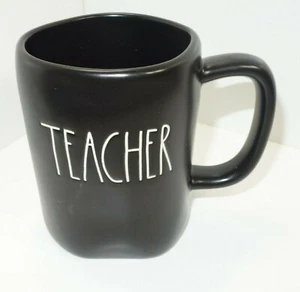 Taza de té de café Rae Dunn de magenta negra para profesor colección artesanal - Imagen 1 de 7