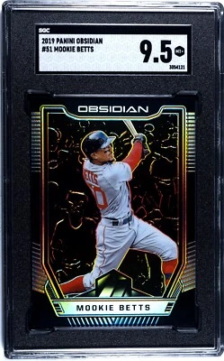 2019 Panini Obsidian #51 Mookie Betts SGC 9.5 MINT+ - Image 1 of 2