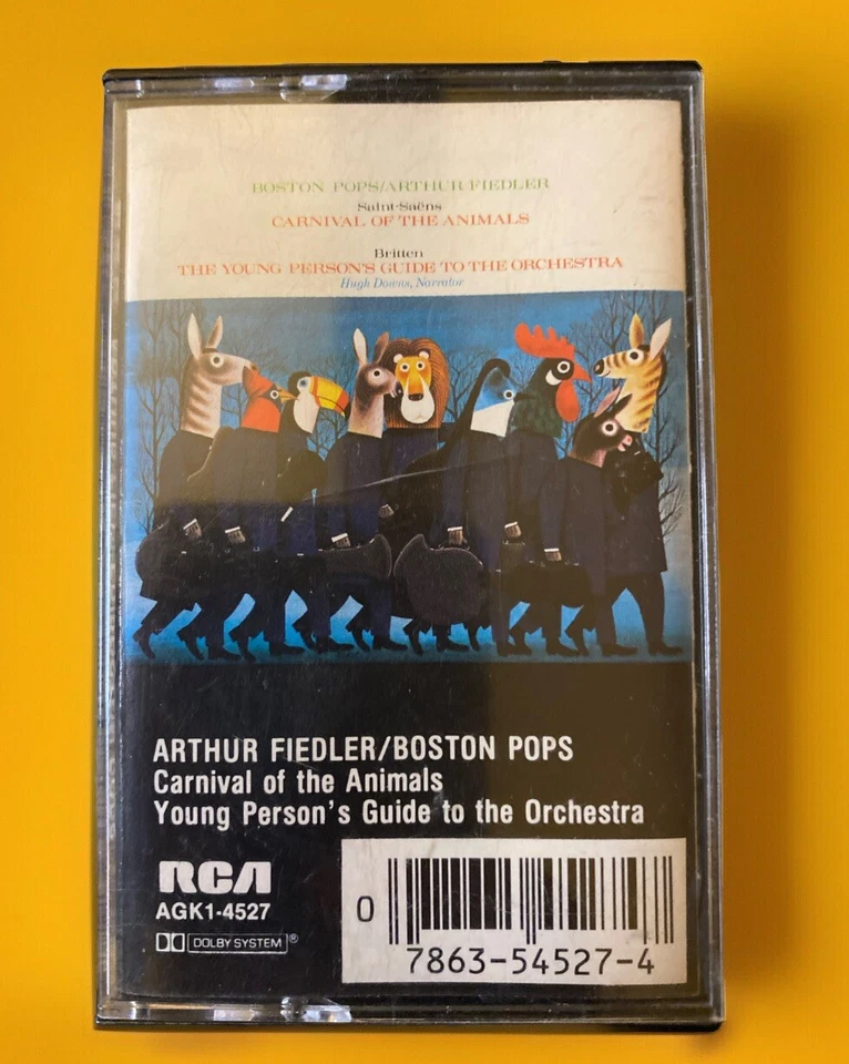 ARTHUR FIEDLER & BOSTON POPS: CARNIVAL OF THE ANIMALS. YOUNG PEOPLES CASSETTE - Image 1 of 1