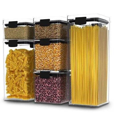 Food Storage Set of 6-Pack, Pantry Organization with Airtight Lids - Image 1 of 4