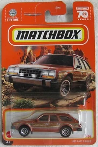 Matchbox 2023 11/100 1980 AMC EAGLE burnt orange w/ wood grain paneling - Picture 1 of 1