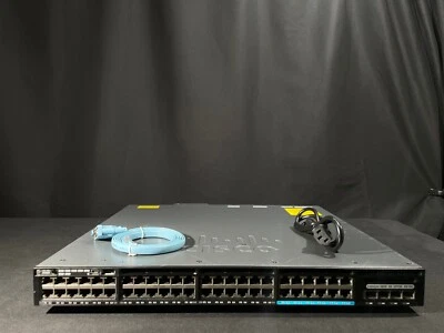Cisco Catalyst WS-C3650-12X48UQ-S  UPoE RJ-45 4x 10GB SFP+ Switch- Same Day Ship - Image 1 of 3