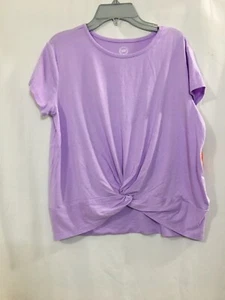 Wonder Nation Girls Jersey Top Short Sleeve Lavender Stretch Soft NEW - Picture 1 of 3