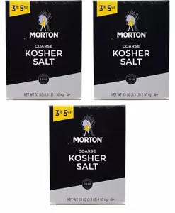 Sale Morton Sale Kosher, Grosso, 3 libbre scatole da 5 once (confezione da 3) - Foto 1 di 11