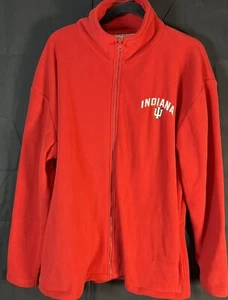 Indiana University Hoosiers NCAA Women’s Red Fleece Jacket sz XXL - Picture 1 of 11