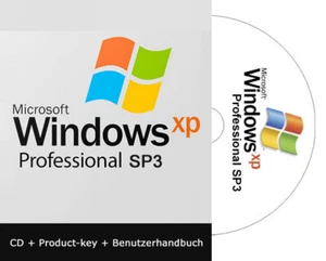 Windows XP Professional SP3 CD mit 32 Bit + Product-key. Sprache in Deutsch. - Bild 1 von 1