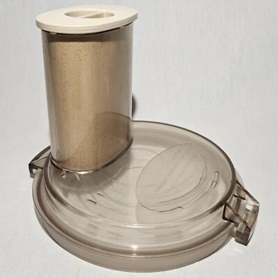 Cuisinart CFP-5 Work Bowl LID w Pusher Amber Food Processor Replacement Part - Image 1 of 4