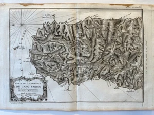 Carte de la province de Capo Corso, Bellin 1769 - Imagen 1 de 1