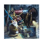 Lisa Parker Hexenholz Express beleuchtete Leinwand Hexe Katzen Gothic Magic Kunst Plakette