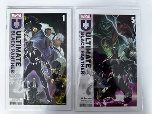 Ultimate Black Panther #1 2nd Second Print + Black Panther #5 Marvel Comics - Picture 1 of 1
