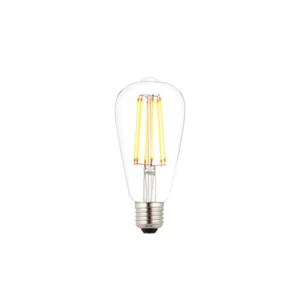 SAXBY 6W LED DIMMABLE E27/ES FILAMENT PEAR SHAPE WARM WHITE 1800K 450LM 76803 - Picture 1 of 2