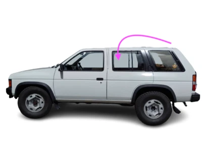 Fits: 1990-1995 Nissan 4D Utility Pathfinder Driver Rear Left Door Window Glass - Image 1 of 4