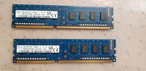 2x SK Hynix 2GB DDR3-12800U HMT325U6EFR8C-PB NO AA 140 Cantidad de 2, 4GB total - Imagen 1 de 5