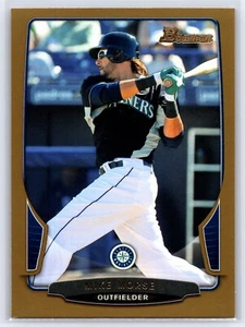 2013 Bowman - #143 Mike Morse Gold Seattle Mariners  - Picture 1 of 2