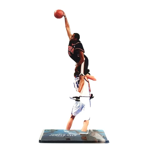 Vince Carter Dunking Figure - Carter Leaps Over Frederic Weis in Sydney Olympic Cover