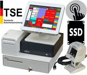 TSE KASSE KASSENSYSTEM TOUCHSCREEN DRUCKER DATALOGIC SCANNER GELDLADE KA49-SSD - Bild 1 von 1