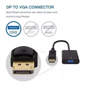 Display Port to VGA Cable Adapter Converter Video HDTV Desktop-L-new. V9J3 - Picture 1 of 15