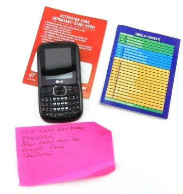 Teléfono Celular TRACFONE LG 500g 500gb 500 Cámara QWERTY Bluetooth SIN SIM SOLO REPUESTOS Foto 1 de 4