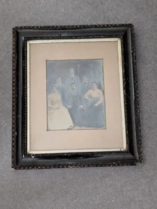 Antique Early 20th Family Portrait Framed Social History / Piece Of History Rare - Picture 1 of 24