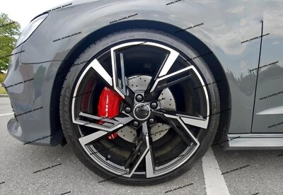 NEW STYLE AUDI A3 S LINE 2014-2019 BRAKE CALIPER COVERS AUDI SPORT FULL METAL - Image 1 of 4