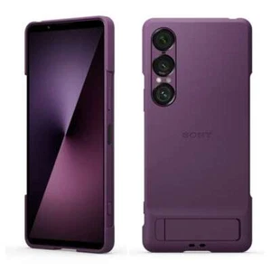 Housse Style SONY avec Support pour Xperia 1 VII XQZ-CBFS Étuis Violet Orchidée - Photo 1 sur 17