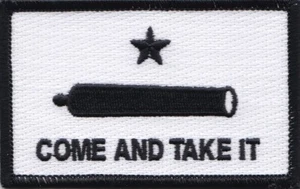 Parches bordados Texas Flag/Come and Take it 3,5""x2,2 - Imagen 1 de 1