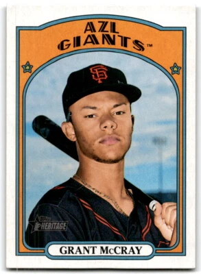 2021 Topps Heritage Minor League #100 Grant McCray - Image 1 of 2