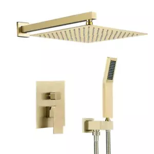 Zalerock Shower Faucet Head 1.8-GPM 1-Spray/Handle w/ Handheld Brushed Gold - Picture 1 of 6