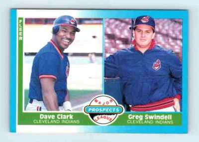 1987 Fleer Dave Clark/Greg Swindell Cleveland Indians #644 - Image 1 of 2