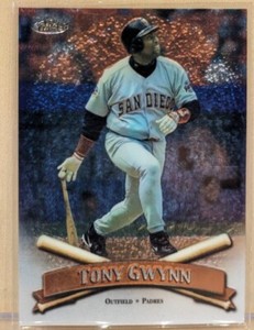 1998 Topps Finest DUAL SIDED CHROMIUM #90 Tony Gwynn HOF RARE PARALLEL