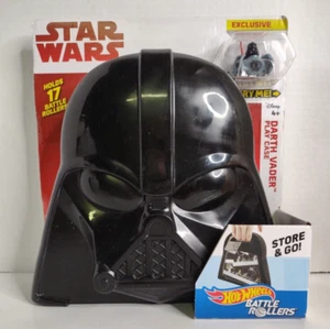 Hot Wheels Battle Rollers Star Wars Darth Vader Play Case with Vader Tie Advance - Picture 1 of 4