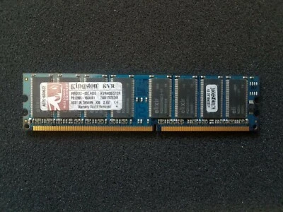 Kingston 512MB, DDR ,184 PIN , PC-3200 ( Model: KVR400/512R) - Image 1 of 3