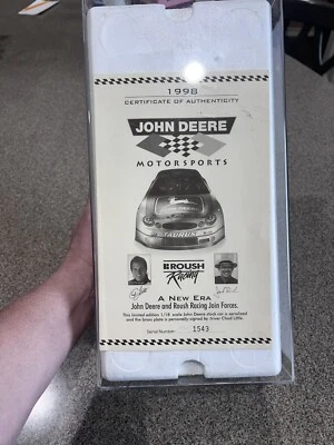 1/18 JOHN DEERE MOTORSPORTS CHAD LITTLE #97 Pontiac Numbered Autographed COA - Image 1 of 4