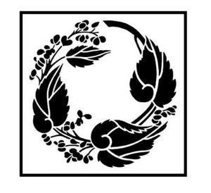 6x6 inch Custom Stencil (V-323) Fall Berries - Picture 1 of 2