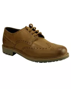 Hoggs of Fife Inverurie Country Brogue Shoes Walnut Leather Hunting Shooting - Picture 1 of 3
