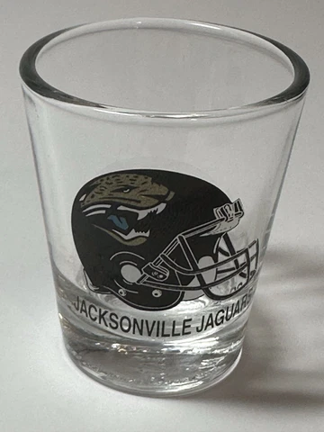 Vintage 90's NFL Jacksonville Jaguars Helmet Shot Glass Hunter Mfg Made In USA Cover