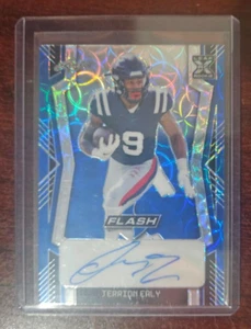 2022 Leaf Flash Kaleidoscope Blue Jerrion Ealy Auto 17/20 Ole Miss Rebels - Picture 1 of 2