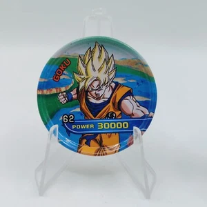 Vintage Dragon Ball Z SSJ Son Goku Power 30,000 Banpresto Stainless Steel Coin - Picture 1 of 6