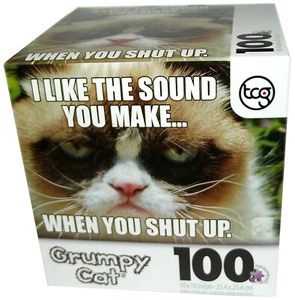 Grumpy Cat I Like the Sound 100 Piece Puzzle - Picture 1 of 1