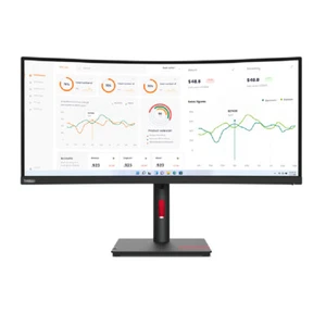 Lenovo ThinkVision T34w-30 34" Wide Quad HD LED Curved Monitor Aspect Ratio 21:9 - Picture 1 of 4
