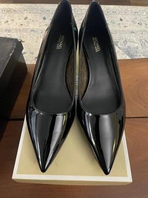 Michael Kors Alina Flex 40R3ALMP2A- Bomba Mujer 9.5M Negro Tacón Gatito Foto 1 de 3